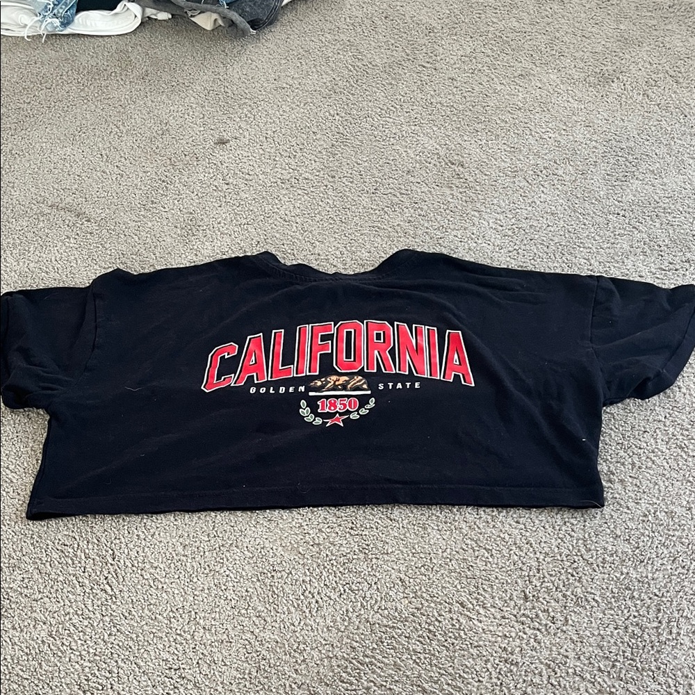 Shasa Black California Crop Top